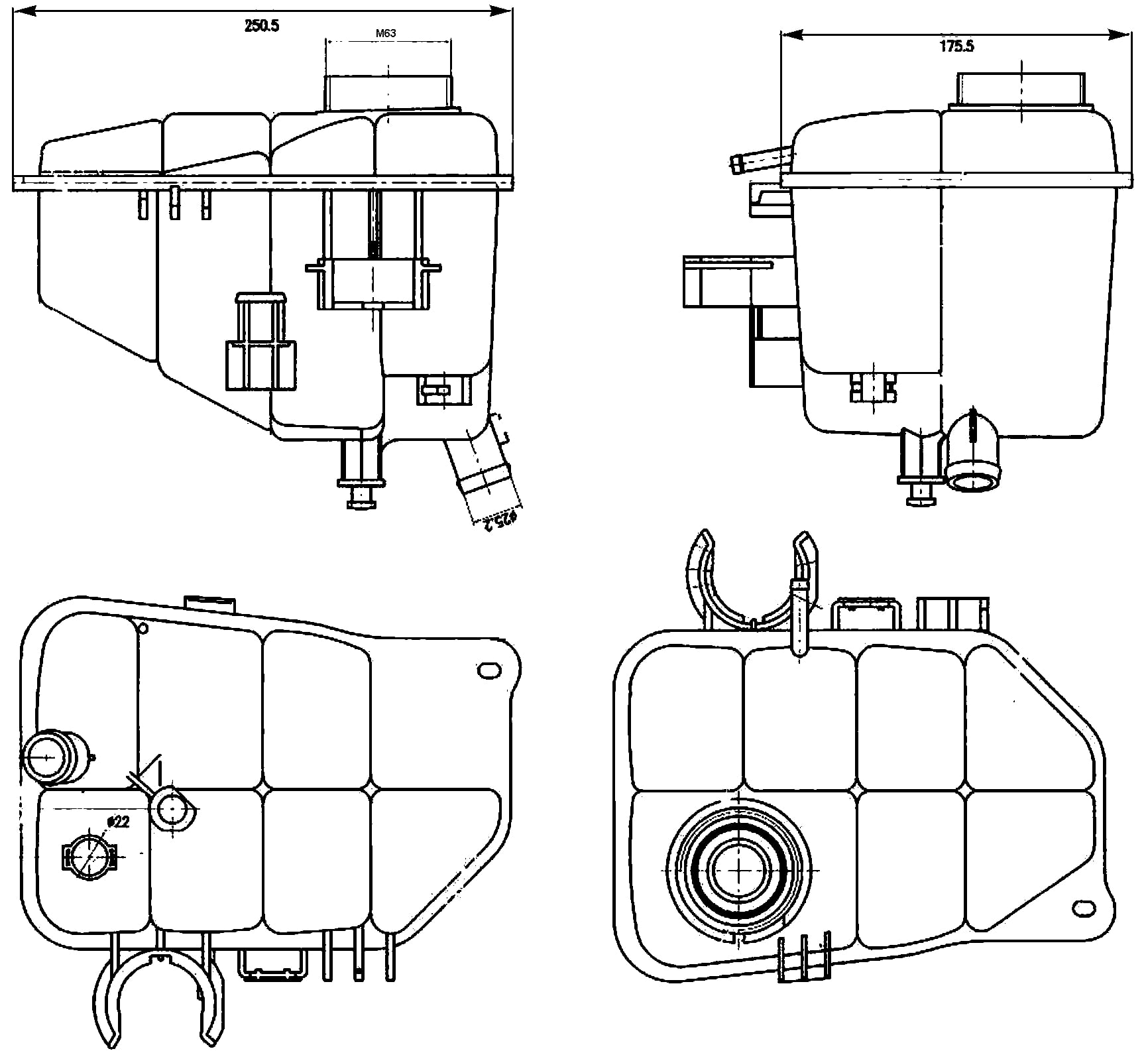 hella behr 376755221 engine coolant reservoir for mercedes benz SLK280 Engine Diagram hella behr 376755221 engine coolant reservoir for mercedes benz c200, c230